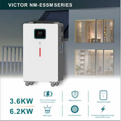 Design integrado Sistemas de Energia 3.6KW 6.2KW On/Off Grid Inversor Solar construído em ativação automática de bateria de lítio