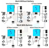 NEXT 6.2KW 48V Híbrido On / Off Grid Solar Inversor All In One Sistemas de energia solar Inversores de onda senoidal pura 120A MPPT integrado